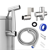 Bathroom,Handheld,Bidet,Toilet,Sprayer,Cloth,Diaper,Stainless,Steel,Spray,Personal,Hygiene