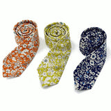 Wedding,Cotton,Printing,Floral,Skinny,Grooms,Necktie