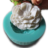 Peony,Fondant,Silicone,Chocolate,Moulds,Decorating,Baking