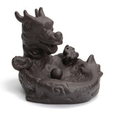 Dragon,Backflow,Tower,Burner,Holder,Ceramic,10Pcs,Incense,Decor