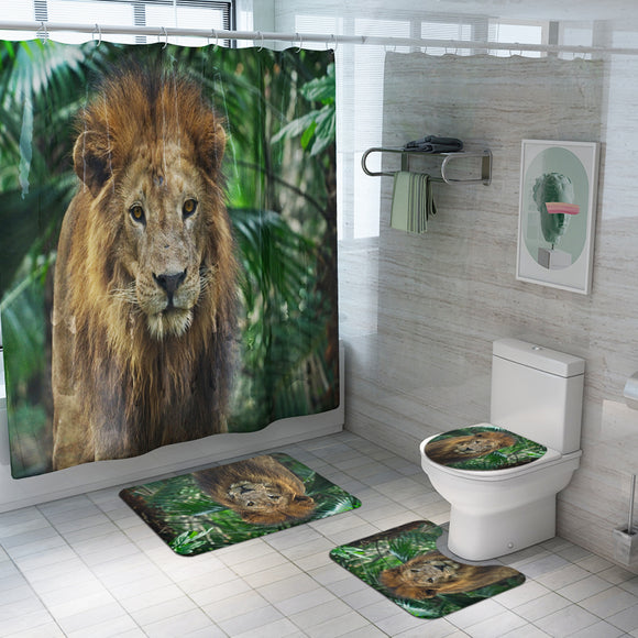 Honana,Bathroom,Waterproof,Shower,Curtain,Animal,Pattern,Toilet,Cover,Pedestal,Bathroom,Decor