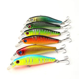 ZANLURE,8.5CM,Laser,Minnow,Fishing,Pesca,Hooks,Wobbler,Tackle,Crankbait,Artificial