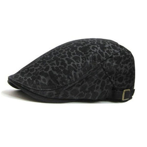 Unisex,Casual,Beret,Leopard,Forward,British