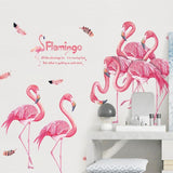 Loskii,XL8389,Flamingo,Sticker,Decoration,Bedroom,Living,Study,Children,Office,Decor