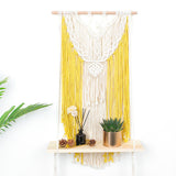 Woven,Macrame,Plant,Hanger,Cotton,Tapestry,Shelf