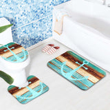 Retro,Style,Anchor,Bathroom,Carpet,Toilet,Cover,Creative