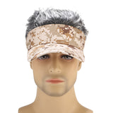 Camouflage,Synthetic,Hairpiece,Peaked,Toupee,Fishing,Hunting,Tactical