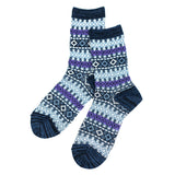 Women,Breathable,Cotton,Ethnic,Jacquard,Middle,Socks