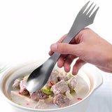 Metal,Spork,Spoon,Cutlery,Utensil,Multifunction,Stainless,Steel,Tableware,Outdoor,Portable,Camping,Picnic,Gadget