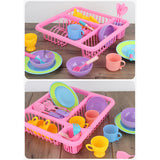 21PCS,Pretend,Dishes,Kitchen,Playset,Tableware