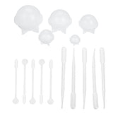 15Pcs,Sphere,Silicone,Epoxy,Molds,Round,Jewelry,Candle,Resin,Mould,Tools