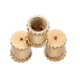 100Pcs,Brass,Single,Knurled,Female,Thread,Blind,Insert,Embedded