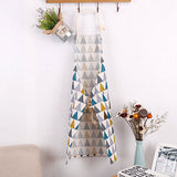 Honana,Cotton,Sleeveless,Apron,Triangular,Lattice,Kitchen,Cooking,Simple,Aprons,Cotton,Linen