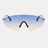 Unisex,Irregular,Shape,Protection,Fashion,Trend,Color,Gradient,Sunglasses