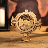 Wooden,Perpetual,Calendar,Mechanical,Gears,Building,Puzzle,Building,Model