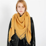 Fashion,Season,Solid,Color,Cashmere,Triangle,Scarf,Scarves,Shawl