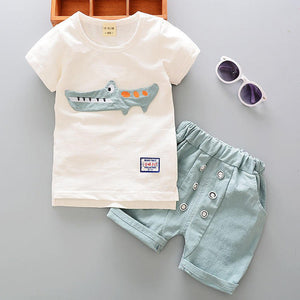 Years,Clothing,Cartoon,Shirts,Shorts,Leisure,Summer,Toddler,Clothes