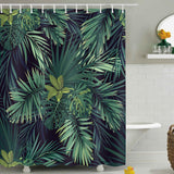 Banana,Leaves,Printing,Waterproof,Bathroom,Shower,Curtain