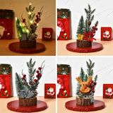 Wooden,Christmas,Table,Decoration,Decoration