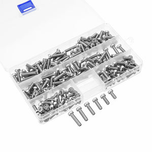 180Pcs,Socket,Screw,rofile,Bolts,Assortment,Stainless,Steel