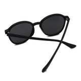 Women,Round,Shape,Frame,Gradient,Color,Fashion,Personality,Casual,Outdoor,Protection,Sunglasses