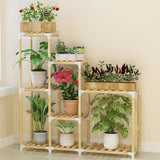 Multifuncitonal,Wooden,Plants,Stand,Follower,Organizer,Shelf,Garden,Display,Holder,Garden,Indoor,Decor