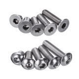 Suleve,M3SH9,700Pcs,Stainless,Steel,Machine,Screw,Socket,Flat&Button,Assortmen