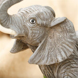 Antiqued,Walking,ELEPHANT,Ornament,Figurine,Statues,Garden,Sculptures,Decorations