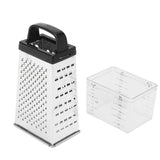 Grater,Stainless,Steel,Sided,Multi,Funtion,Cheese,Vegetable,Container,Lunch