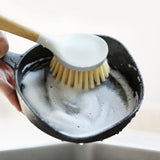 Brush,Bamboo,Handle,Dishes,Cleaner,Cleaning,Brushes,Kitchen,Cleaning