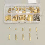 Suleve,M2BT1,270Pcs,Female,Knurled,Brass,Round,Thread,Column,Standoff,Spacer,Pillar,Board,Assortment