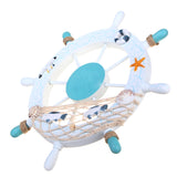 Beach,Wooden,Steering,Wheel,Nautical,Beach,Shell,Decorations