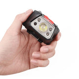 XANES,650LM,Smart,Sensor,HeadLamp,White,Modes,Rechargeable,Waterproof,Adjustable,Hiking,Cycling,Fishing,Light