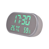 Digital,Alarm,Clock,Portable,Mirror,Clock,Humidity,Temperature,Display,Function