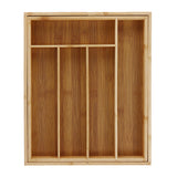 Bamboo,Expandable,Wooden,Cutlery,Holder,Retractable,Drawer,Organizer,Kitchen,Storage,Container