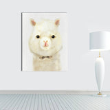 Miico,Painted,Paintings,Cartoon,Alpaca,Paintings,Decoration