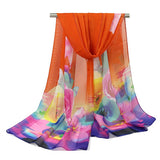 Women,Summer,Chiffon,Scarf,Travel,Flowers,Breathable,Shawl