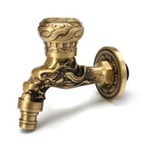 Mounted,Brass,Antique,Basin,Faucet,Mixer,Dragon,Carved