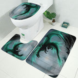 Flying,Dragon,Waterproof,Bathroom,Shower,Curtain,Toilet,Cover,Hooks