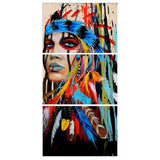 Indian,Woman,Canvas,Paintings,Print,Picture,Modern