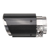 Carbon,Fiber,Black,Universal,Exhaust,Muffler