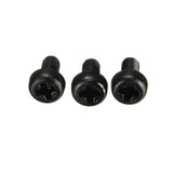 Suleve,M2NR1,50pcs,Black,Nylon,Round,Phillips,Screw,Bolts