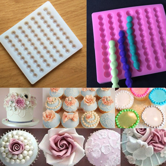 Pearl,Chain,Fondant,Mould,Border,Decor,Sugarcraft,Silicone