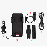 XANES,130db,Front,Light,Phone,Holder,2000mAh,Rechargeable,Waterproof,Handlebar,Light"