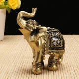 Resin,Elephant,Trunk,Statue,Lucky,Wealth,Figurine,Decoration