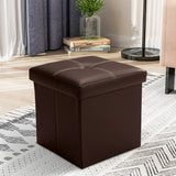 Multifunctional,Storage,Stool,Leather,Ottoman,Bench,Footrest,Footstool,Square,Chair,Office,Furniture