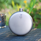 Keith,Ti9302,Titanium,150ml,Portable,Flask,Round,Bottle,Outdoor,Camping,Tableware