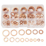 150Pcs,Solid,Copper,Washers,Assorted,Washer,Plastic,Sizes