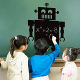 70X50CM,Blackboard,Black,Robot,Sticker,Decoration