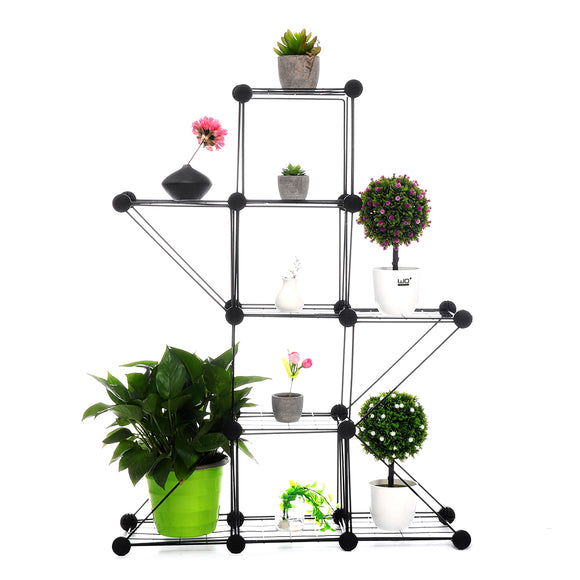 66*22*86,Balcony,Metal,Flower,Plant,Standing,Foldable,Corner,Shelf,Display,Kitchen,Storage,Organizer,Holders